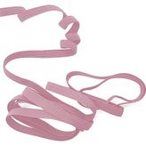 Pembe 6 mm 5 mt Dayanıklı Sert Yassı Elastik Şerit Lastik