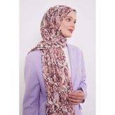 Pembe Batik Desen Pamuk Şal