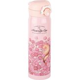 Pembe Çiçek Desenli Paslanmaz Çelik Termos 500ML
