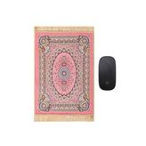 Pembe Dekoratif Küçük Halı Mousepad