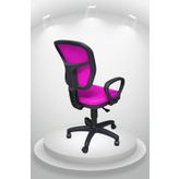 Pembe Fileli Çalışma Büro Ofis Bilgisayar Öğrenci Koltuğu