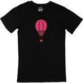 Pembe Hava Balonu Siyah Tişört - XL