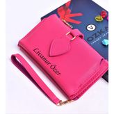 Pembe Maça Model Trend Kadın Cüzdanı - Anahtarlık Hediyeli !