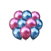 Pembe-mavi Krom Balon 30 Adet