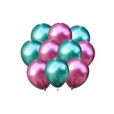 Pembe-yeşil Krom Balon 40 Adet
