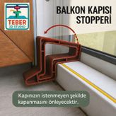 Pencere - Balkon Kapı Stoperi (Kahverengi)