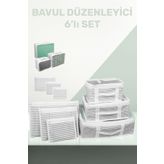 PENEX 6'lı Set Bavul Içi Düzenleyici, Bavul Organizer, Valiz Düzenleyici Hurç