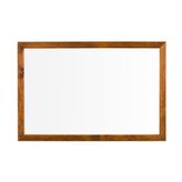Penguen Doğal Ahşap Çerçeve Duvara Monte Laminat 50 x 70 cm Beyaz Yazı Tahtası