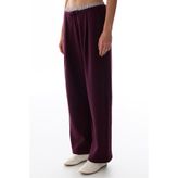 Penti Bordo Katmanlı Geniş Paça Pantolon