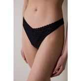 Penti Easy Lace V Shape Siyah Tanga