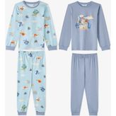 Penti Erkek Çocuk Mavi Mini Dragon Riders Uzun Kollu Pamuklu 2'li Pijama Takımı Sevimli Desenli