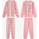 Penti Kız Çocuk Pembe Snailmail Cuties Pamuklu Uzun Kollu 2'li Pijama Takımı - 11 - 12 Yaş