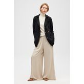 Peraluna Jisha, Kadın Örme Triko Blazer Ceket - Siyah - XL