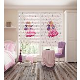 Peraper Perde Prenses Baskılı Pliseli Lüks Zebra Stor (80x180)