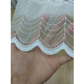 Perde Alemi Brode İşlemeli Normal Pile 1-2.5 200x260 cm Tül Perde