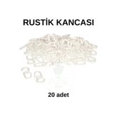 perde plus Rustik Halkası Kancası 20 Adet Klips