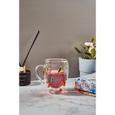 Perotti Double Flower 350 ml Cidarlı Kupa - Şeffaf