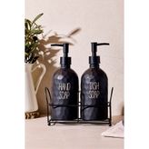 Perotti Sapone Black 2'li Standlı Sabunluk
