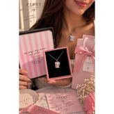 perry accessories hello kitty kararmaz çelik kolye çelik hello kitty pembe gümüş renk kolye