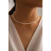 PETEK AKSESUAR Ince Inci Choker Kolye