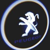 Peugeot Araçlar İçin Pilli Yapıştırmalı Kapı Altı Led Logo