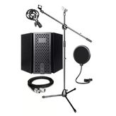 PF-30X Mikrofon Standı Yalıtım Paneli Xlr Kablo Pop Filter