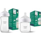 Philips Avent Natural Response Doğal Tepkili Cam Biberon 120ML ve 240ML 0+ Ay ve 1+ Ay BPA İçermez - Siyah - Plastik