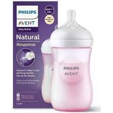 Philips Avent Natural Response PP Biberon, 260ml, 1+ Ay, Pembe