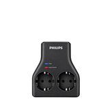 Philips Chp7022b/62 İkili Akım Korumalı Priz - Siyah