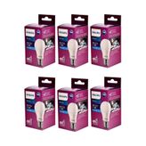 Philips Enerji Tasarruflu 6 lı Müthiş Uzun Ömürlü 100 W Gücünde 8W Tüketim Klasik E27 Duylu Led Ampul Lamba Güçlü Beyaz Işık Ev Ofis Aydınlatması Avizeler İçin Ekonomik Led Lamba Ampulleri