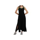 Phuti Collection NEON BİYELİ SİYAH UZUN ELBİSE