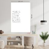 Pi Papers Akıllı Kağıt - 100x120 Cm Beyaz, 2 Adet Elektrostatik Elektriklenme ile Tutunan Sihirli Tahta - 120 x 100 cm