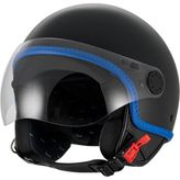 Piaggio Vespa Kask Visor Demi-Jet 4.0 Mat *siyah-Mavi*