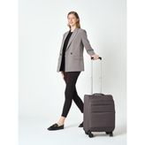 Pierre Cardin 4200 Küçük Boy Ultra Light Hafif Lüx Kumaş Tekerlekli Valiz - Antrasit