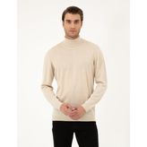 Pierre Cardin 50270052-VR002 Açık Kahverengi Erkek Kazak