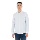 Pierre Cardin 50283503-VR095 Buz Mavisi Desenli Erkek Gömlek