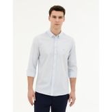 Pierre Cardin 50284872-VR003 Açık Mavi Desenli Erkek Gömlek