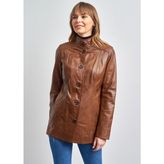 Pierre Cardin Bordo Bayan Deri Ceket - 38