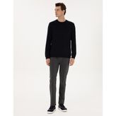 Pierre Cardin Erkek Antrasit Slim Fit Nervürlü Düz Paça Eşofman Altı 50317659-VR006 - XL