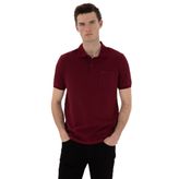 Pierre Cardin Erkek Bordo Tişört Basic 50306552-VR014