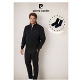 Pierre Cardin Erkek Giyim %100 Pamuk Yarım Fermuarlı Eşofman Takımı (Çorap Hediye) L1.PC.6116.001
