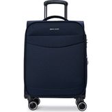 Pierre Cardin Kabin Boy Kumaş Valiz Ultra Light Sessiz 8 Tekerlek Uçak Kabin Uyumlu - Lacivert