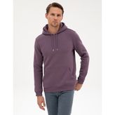Pierre Cardin Mor 2 İplik Regular Fit Kapüşonlu Basic Sweatshirt 50314055-VR038