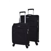 Pierre Cardin PC4200 Ultra Light Siyah Orta ve Kabin Boy Valiz Seti