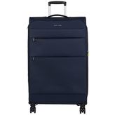 Pierre Cardin Trolley 70 cm Büyük Boy Lacivert Çekçekli Kumaş Valiz