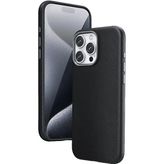 Piili iPhone 16 Pro Leather Magsafe Telefon Kılıfı Siyah