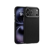Piili ıPhone 17 Pro Leather Magsafe Kılıf Siyah