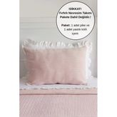 Pike Takımı Tek Kişilik Örgü Desen-Açık Pembe
