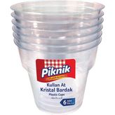 Piknik 6'lı Paket Kullan At Kristal Bardak