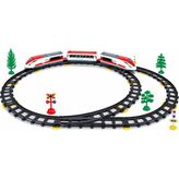 Pilli 40 Parça Işıklı Hızlı Tren Seti, 308 cm Raylı Oyuncak Tren LE-2934A-11 - 10 cm